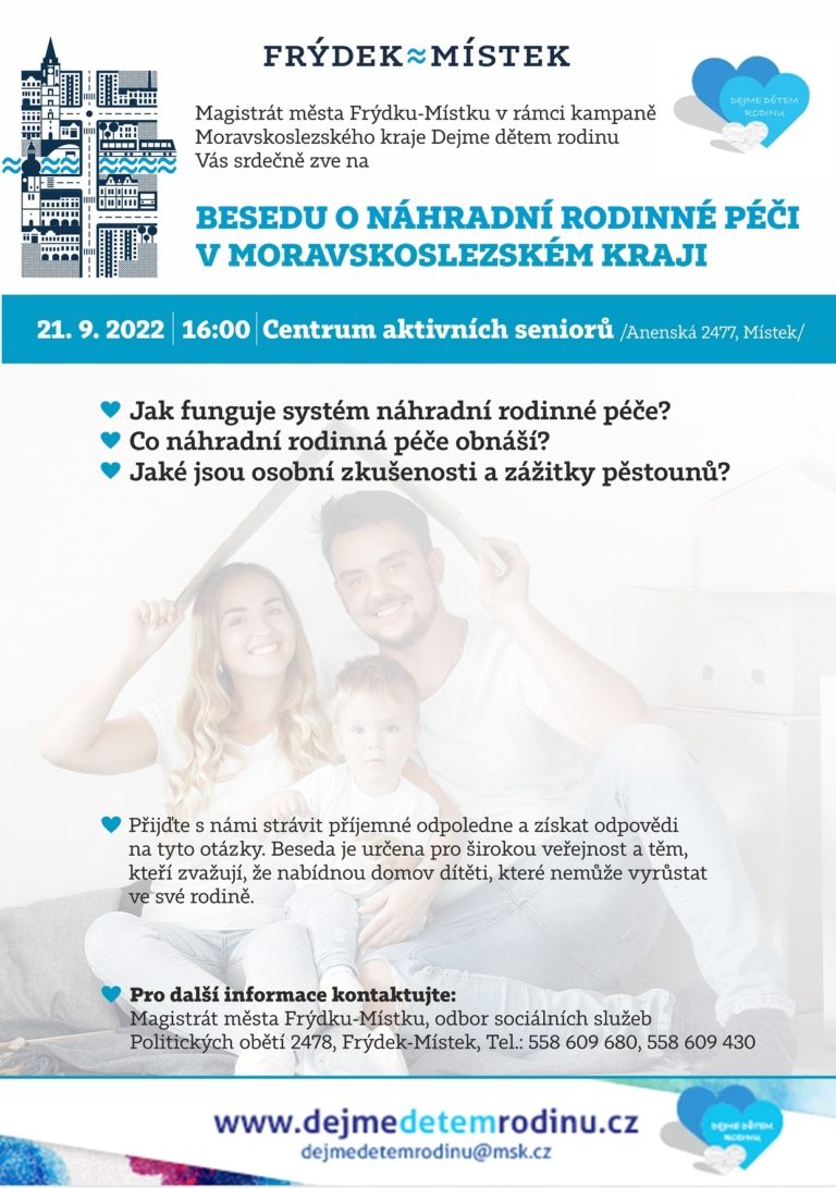 BESEDA O NÁHRADNÍ RODINNÉ PÉČI