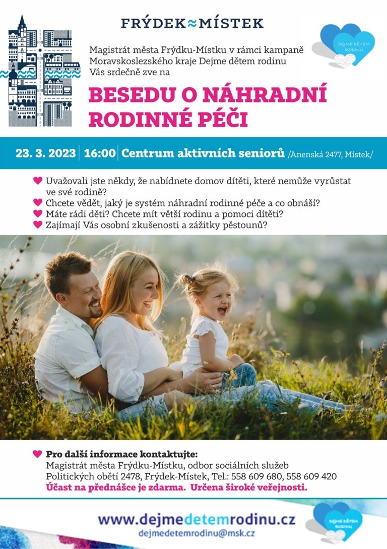 BESEDA O NÁHRADNÍ RODINNÉ PÉČI