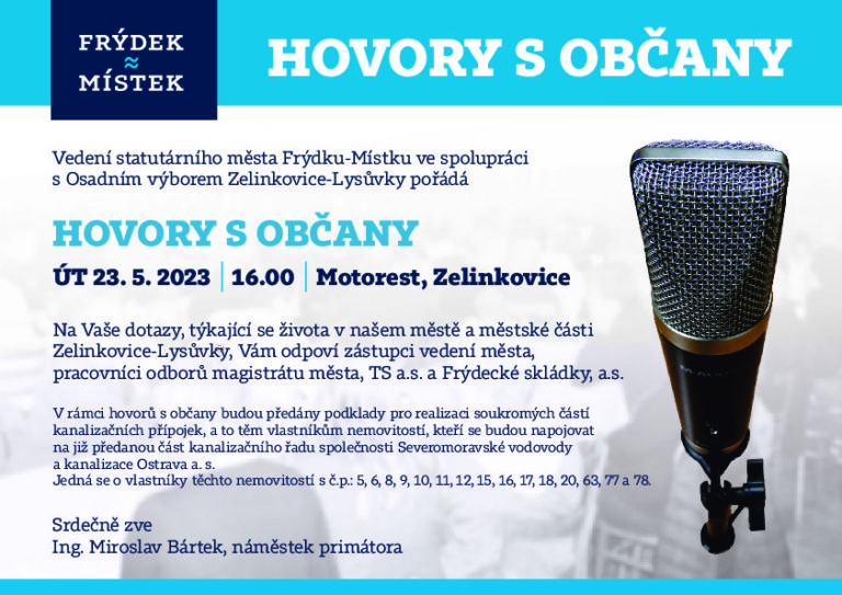 HOVORY S OBČANY ZELINKOVIC