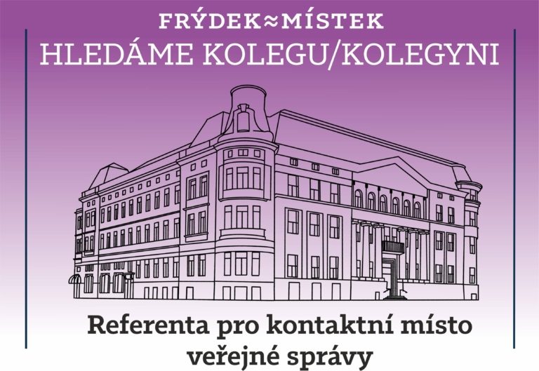 HLEDÁME KOLEGYNI/KOLEGU REFERENTA PRO KONTAKTNÍ MÍSTO VEŘEJNÉ SPRÁVY