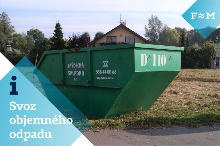 SVOZ OBJEMNÉHO ODPADU V KVĚTNU A ČERVNU 2025