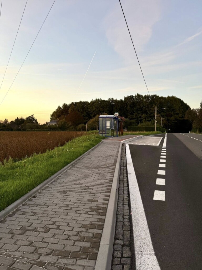 AUTOBUSOVÝ ZÁLIV A CHODNÍK NA ELISU