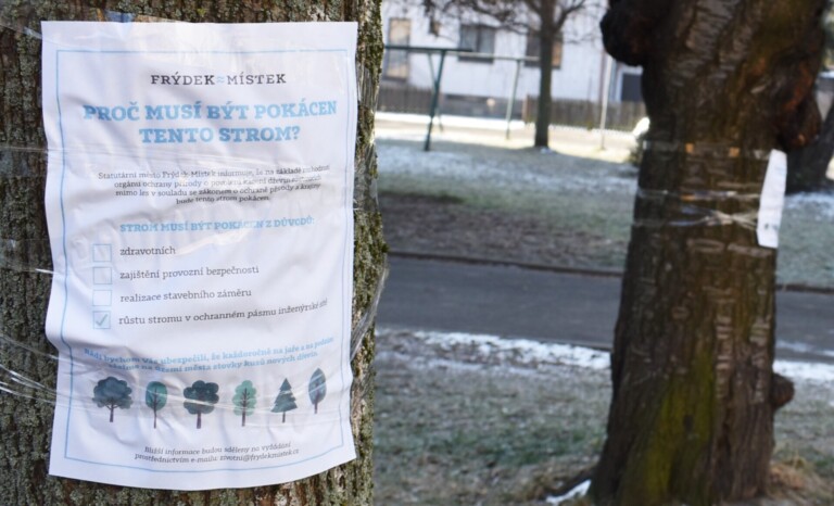 OPRAVY TEPLOVODU A PLYNOVODU SI VYŽÁDAJÍ KÁCENÍ DŘEVIN