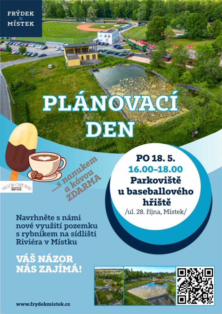 ZNOVUNABYTÉ POZEMKY NA RIVIÉŘE ZNOVU VYUŽIJEME, PŘIJĎTE SDĚLIT SVŮJ NÁPAD NA PLÁNOVACÍ DEN