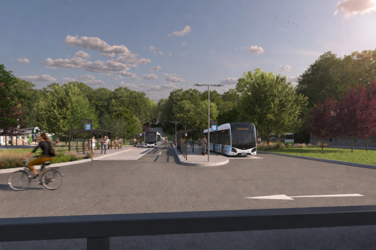 VIZUALIZACE: PŘEDSTAVUJEME BUDOUCÍ PODOBU DOPRAVNÍHO TERMINÁLU U VLAKOVÉHO NÁDRAŽÍ