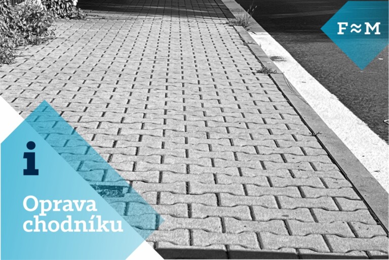 OPRAVA CHODNÍKU: UL. TOLSTÉHO